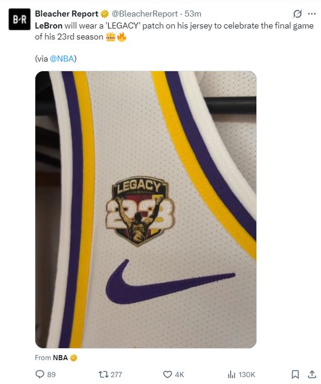 勒布朗告别战：41岁老将砍18+6+4抢断创历史纪录